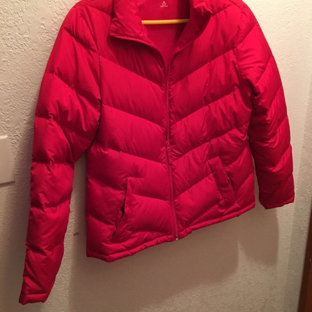 Land's End  red women's coat size medium 11-12